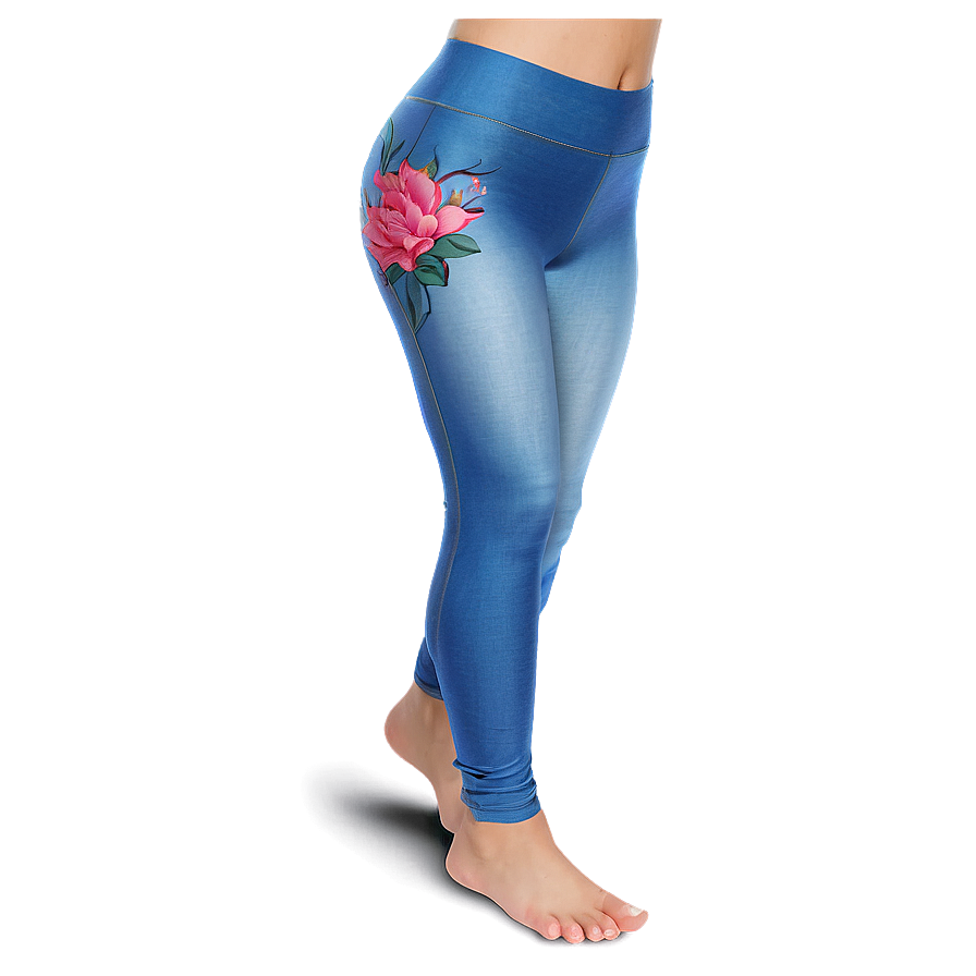 Denim Look Leggings Png 06202024 PNG Image