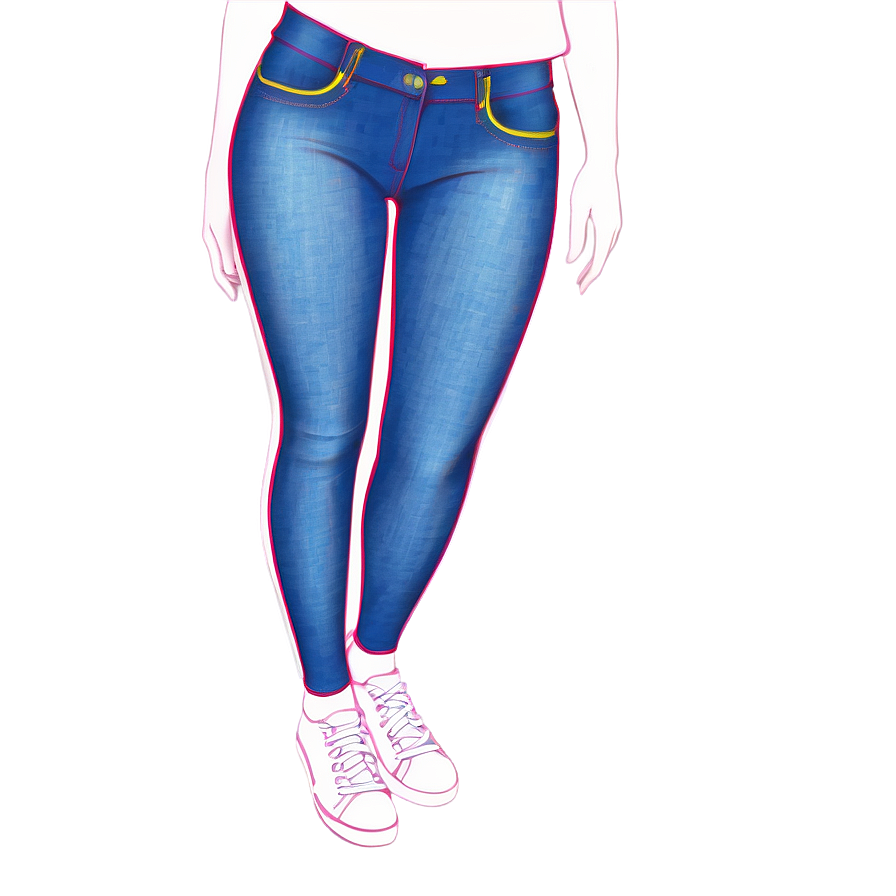 Denim Look Leggings Png 82 PNG Image