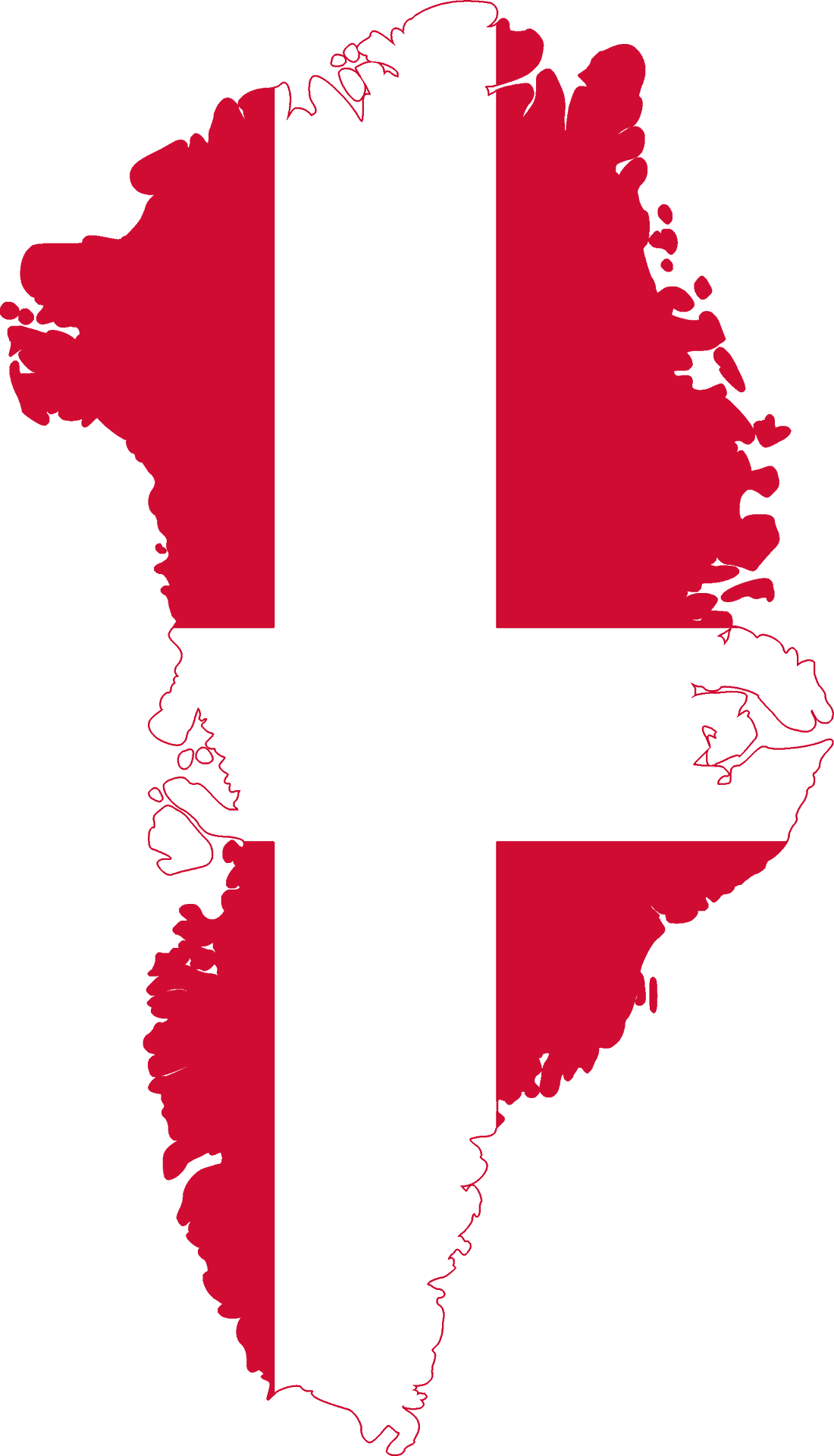 Denmark Flag Map PNG Image