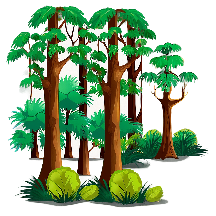 Dense Forest Landscape Clipart Png Mga PNG Image