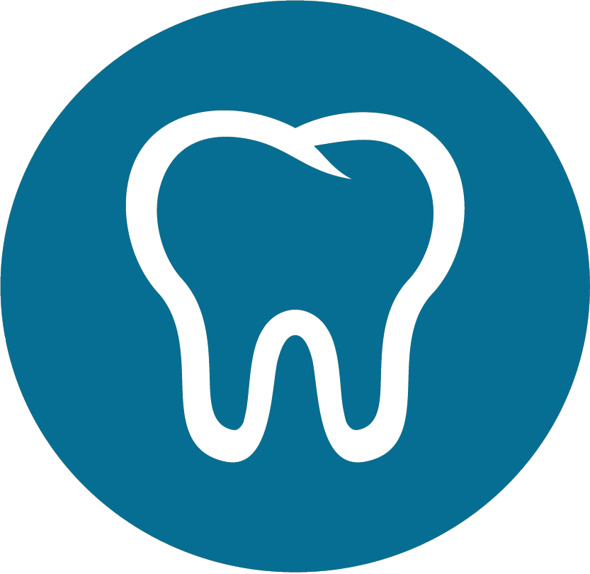 Dental Logo Blue Background PNG Image