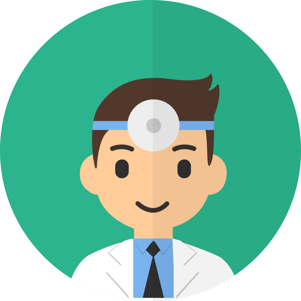 Dentist Icon Cartoon Style PNG Image