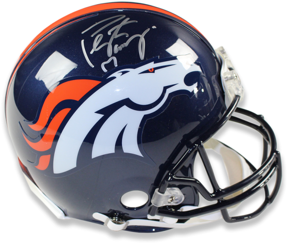 Denver Football Helmet Signed PNG Image