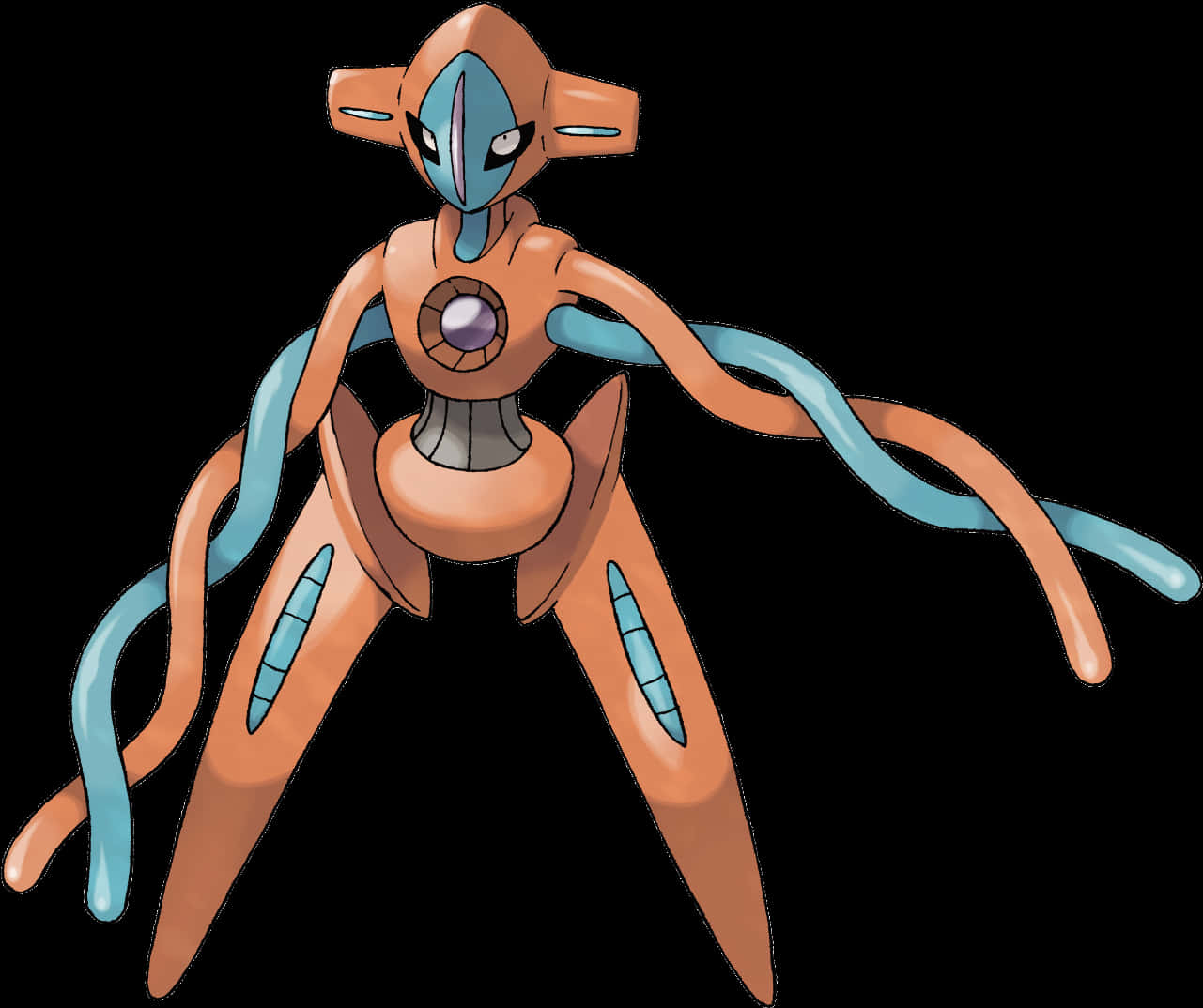 Deoxys Pokemon Artwork PNG Image