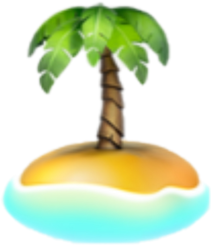 Desert_ Island_ Emoji PNG Image