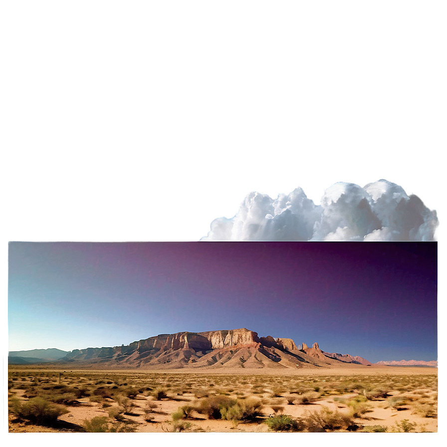 Desert Mesa Scenery Png Vxj31 PNG Image