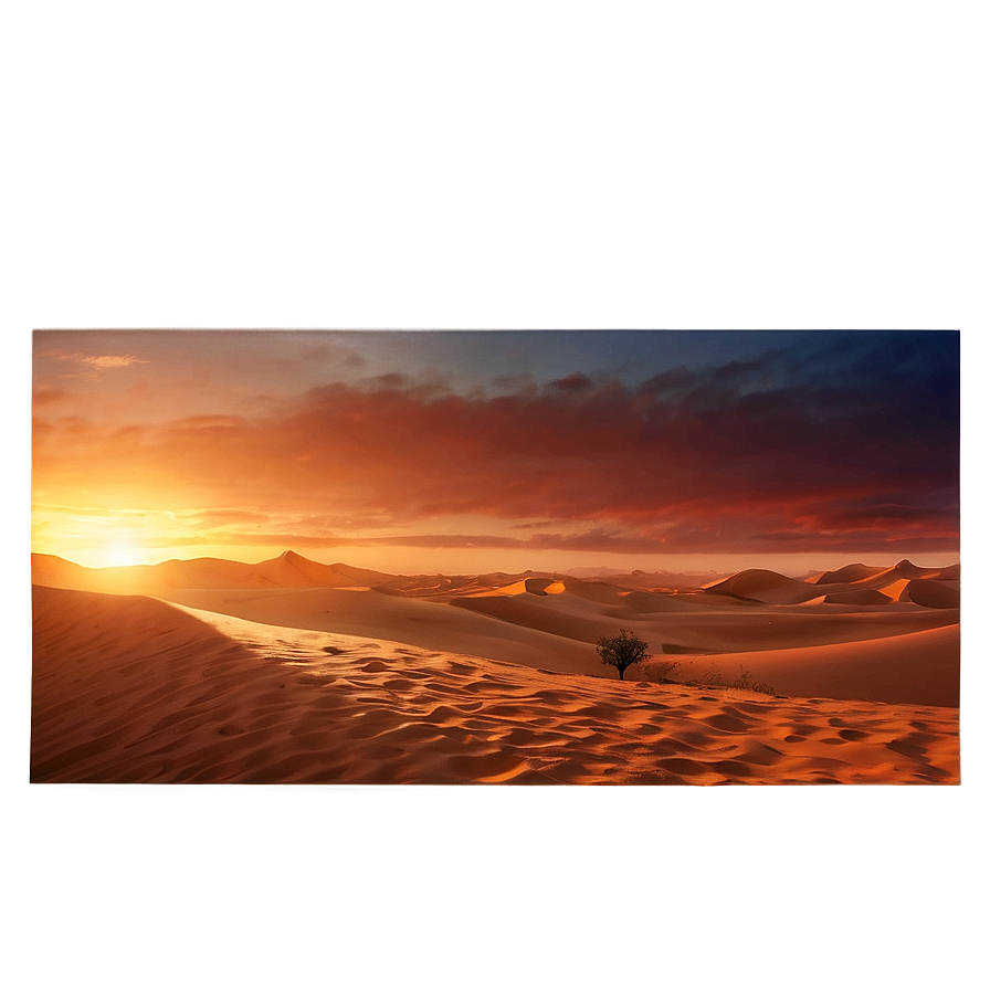 Desert Sunset Glow Png Osg PNG Image