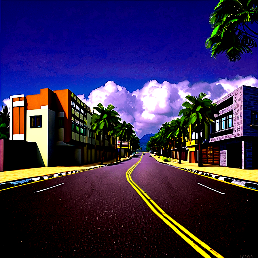 Deserted Street Morning Png Spe PNG Image