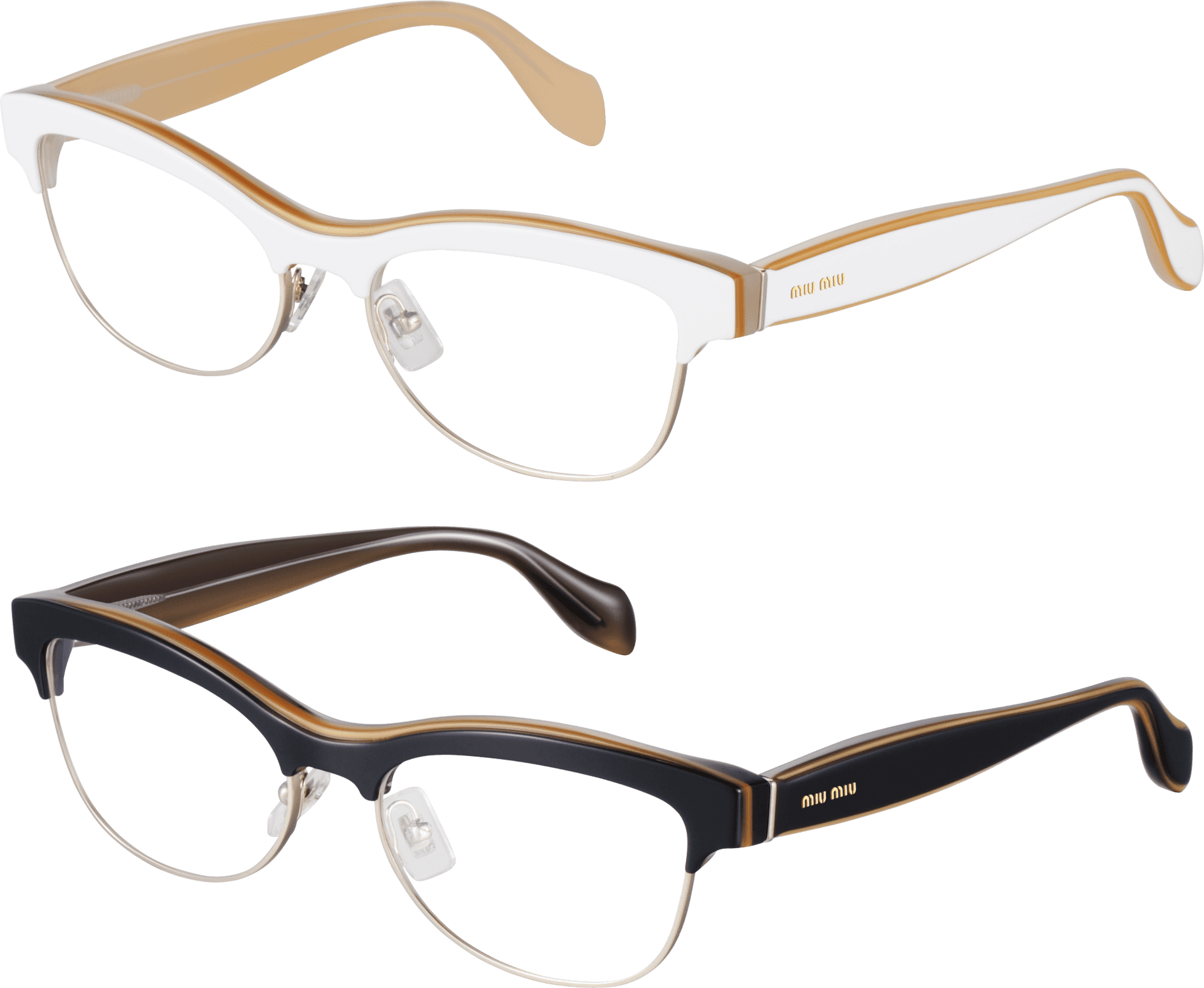 Designer Eyeglasses Showcase PNG Image