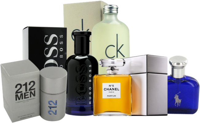 Designer Perfume Collection PNG Image