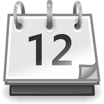 Desktop Calendar Icon PNG Image