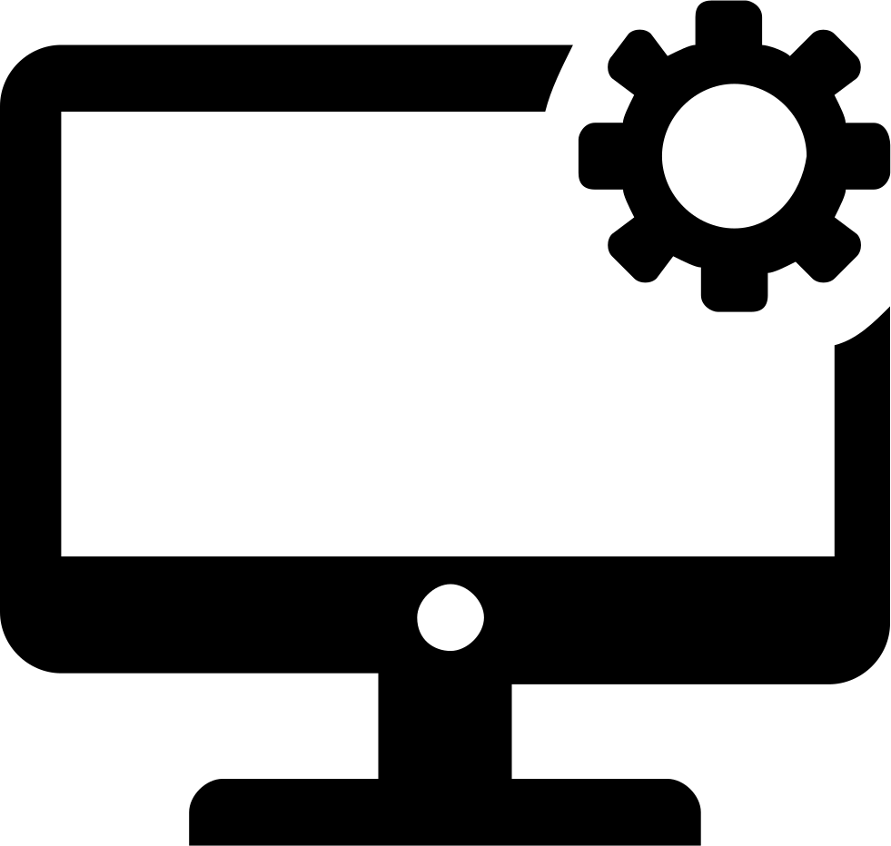 Desktop Computer Settings Icon PNG Image