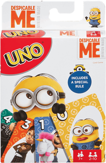 Despicable Me Uno Card Game Packaging PNG Image