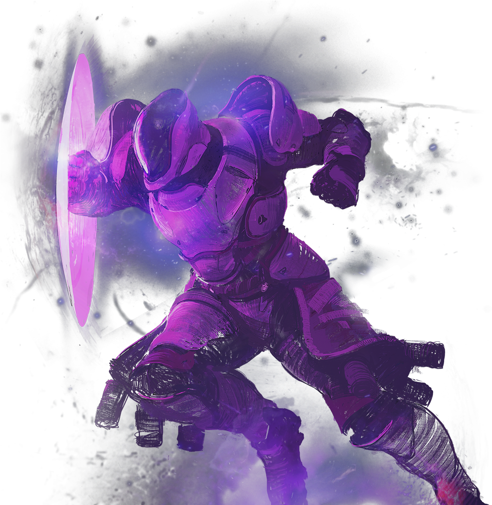 Destiny2 Void Titan Charging PNG Image