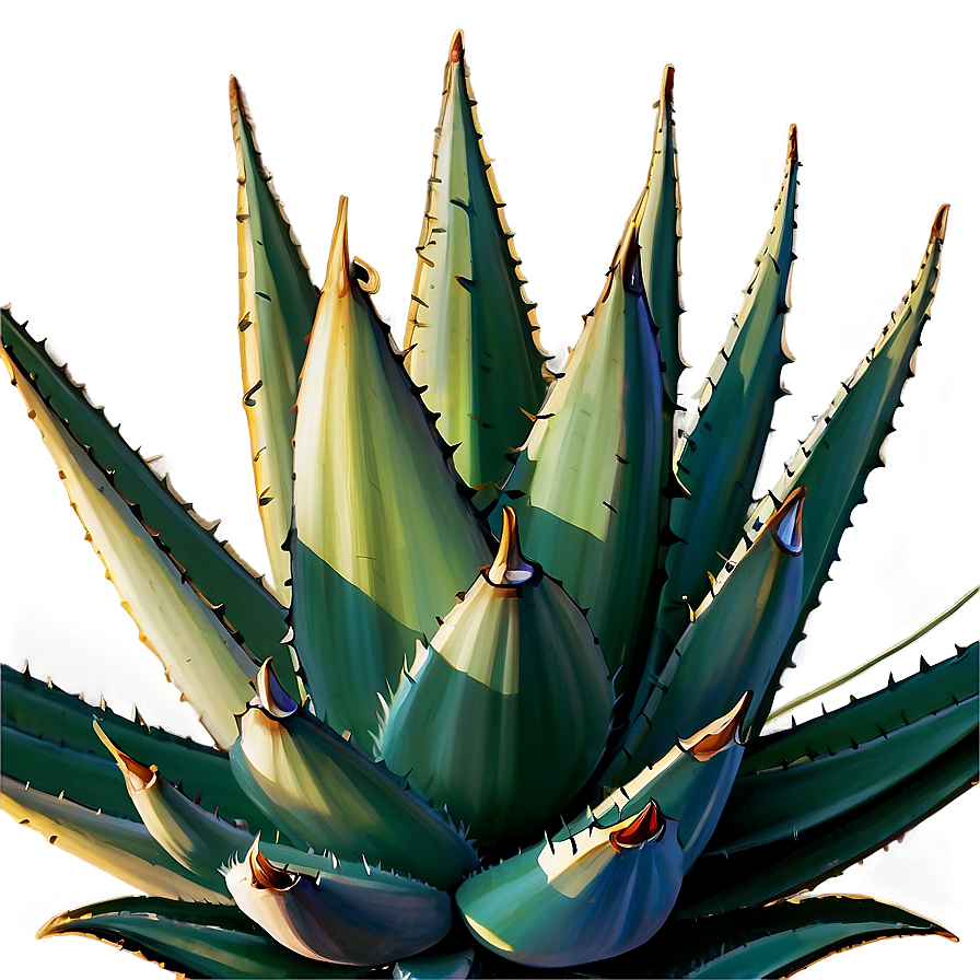 Detailed Agave Drawing Png Ebr PNG Image