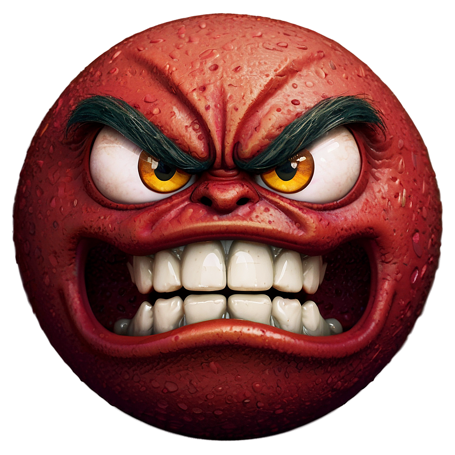 Detailed Angry Emoji Png 05252024 PNG Image