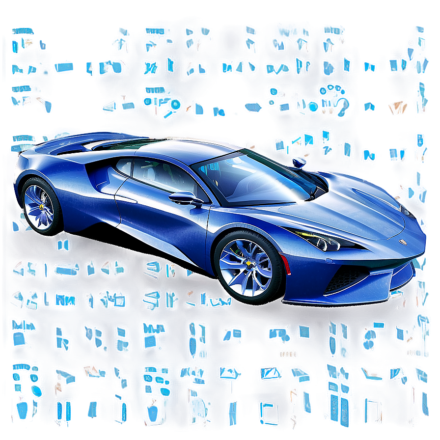 Detailed Car Blueprint Png 06282024 PNG Image