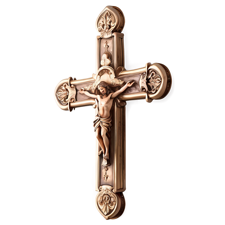 Detailed Catholic Cross Render Png Ypq76 PNG Image