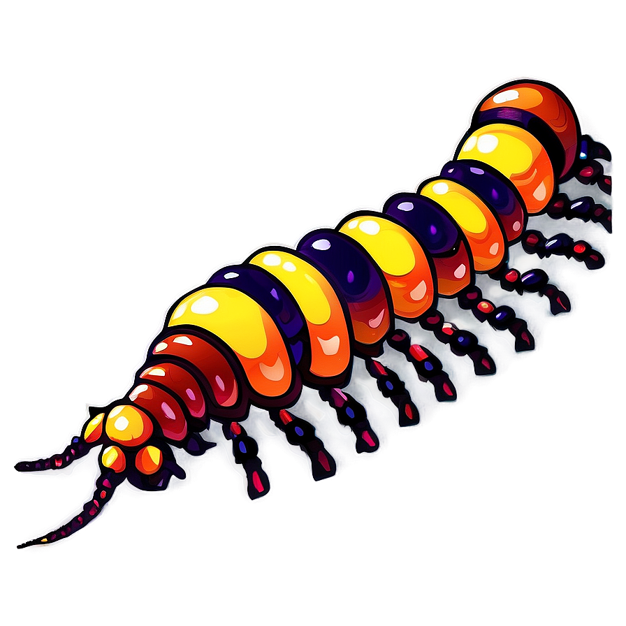 Detailed Centipede Drawing Png 05242024 PNG Image