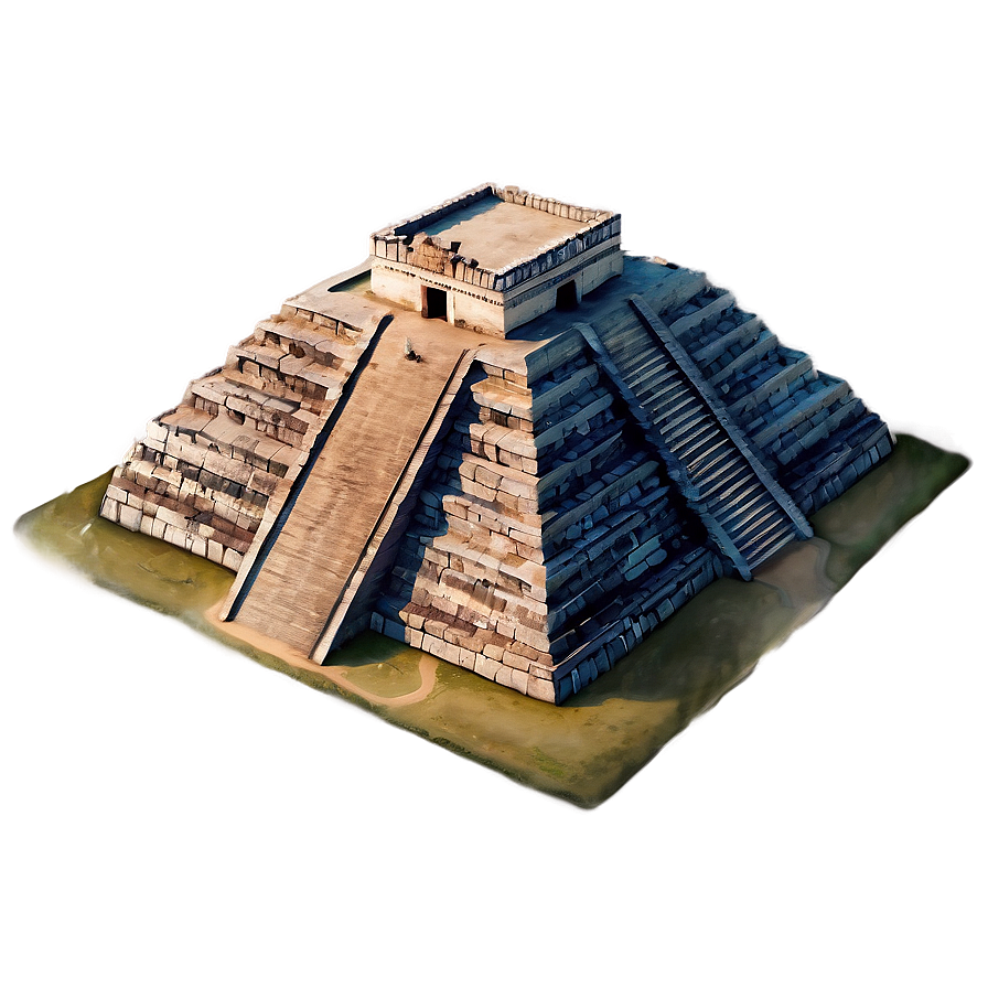 Detailed Chichen Itza Map Png Fjn PNG Image