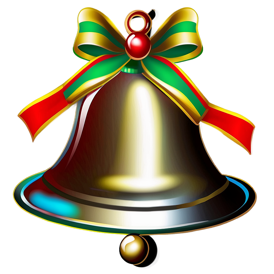 Detailed Christmas Bell Png 39 PNG Image