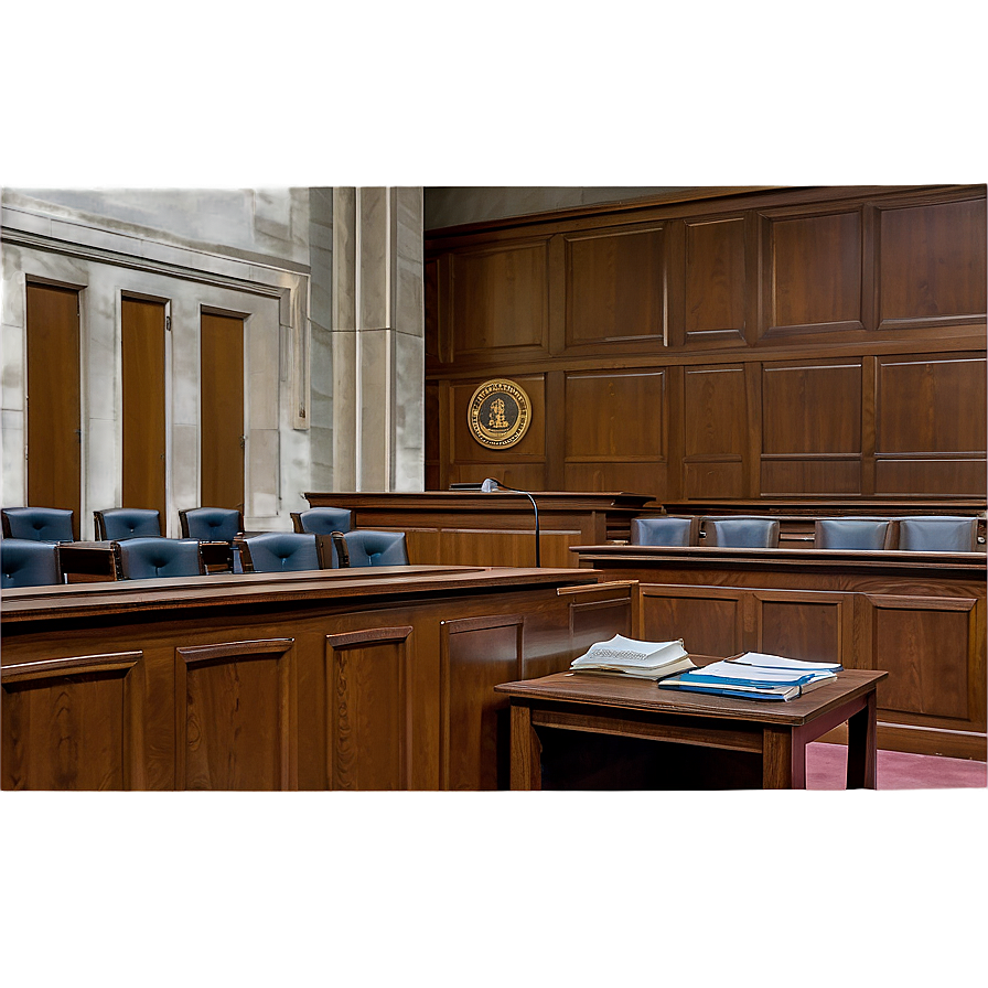 Detailed Courtroom Sketch Png 06262024 PNG Image