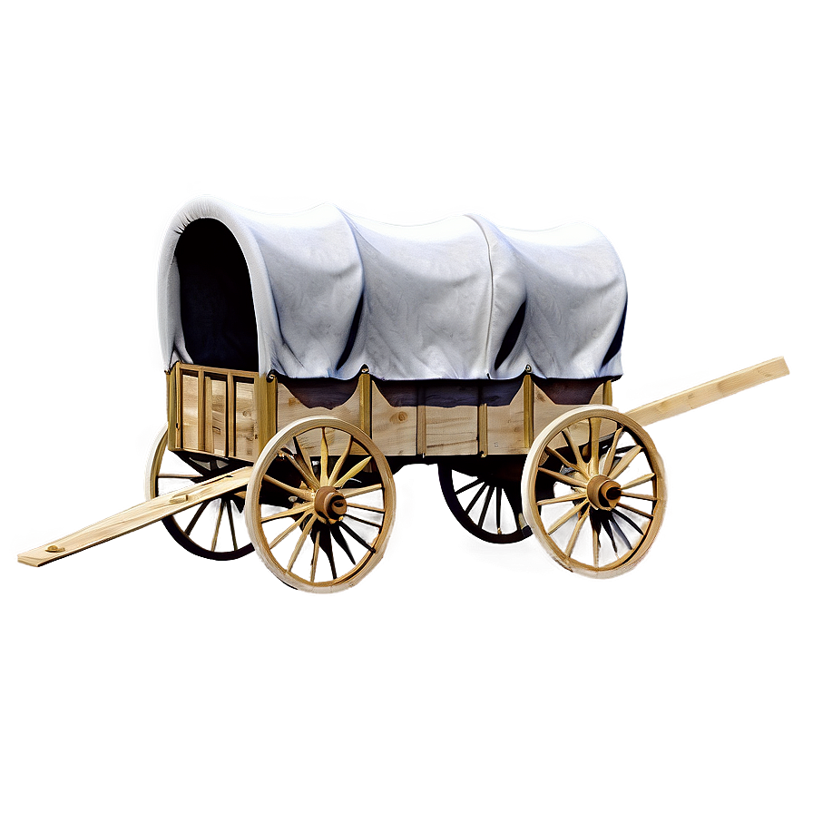 Detailed Covered Wagon Blueprint Png Dby30 PNG Image