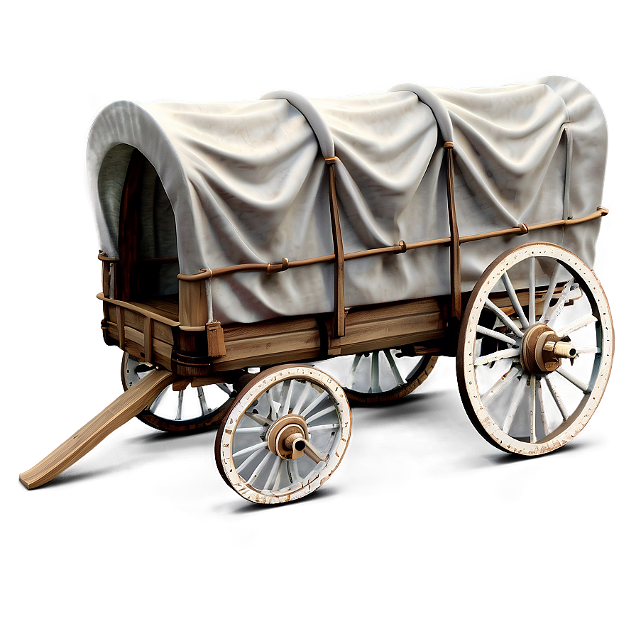 Detailed Covered Wagon Blueprint Png Npr12 PNG Image