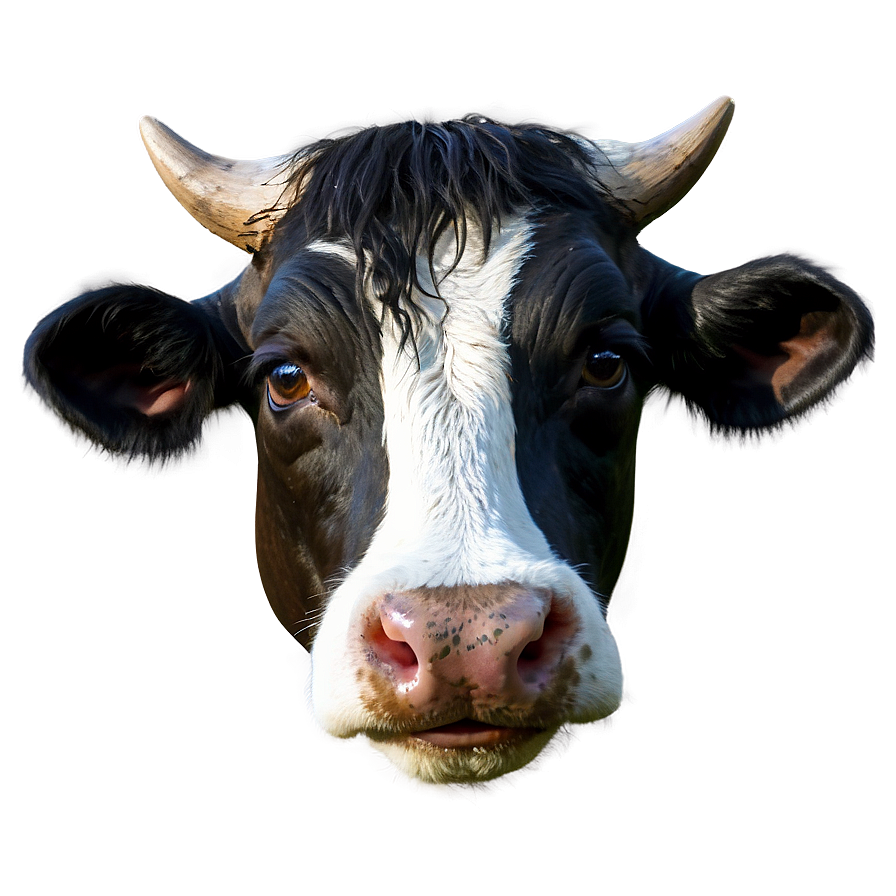 Detailed Cow Head Artwork Png Tnn PNG Image