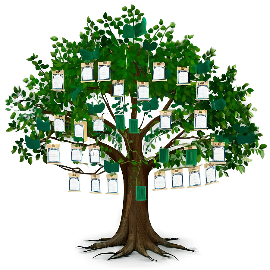 Detailed Family Reunion Tree Png Sde PNG Image