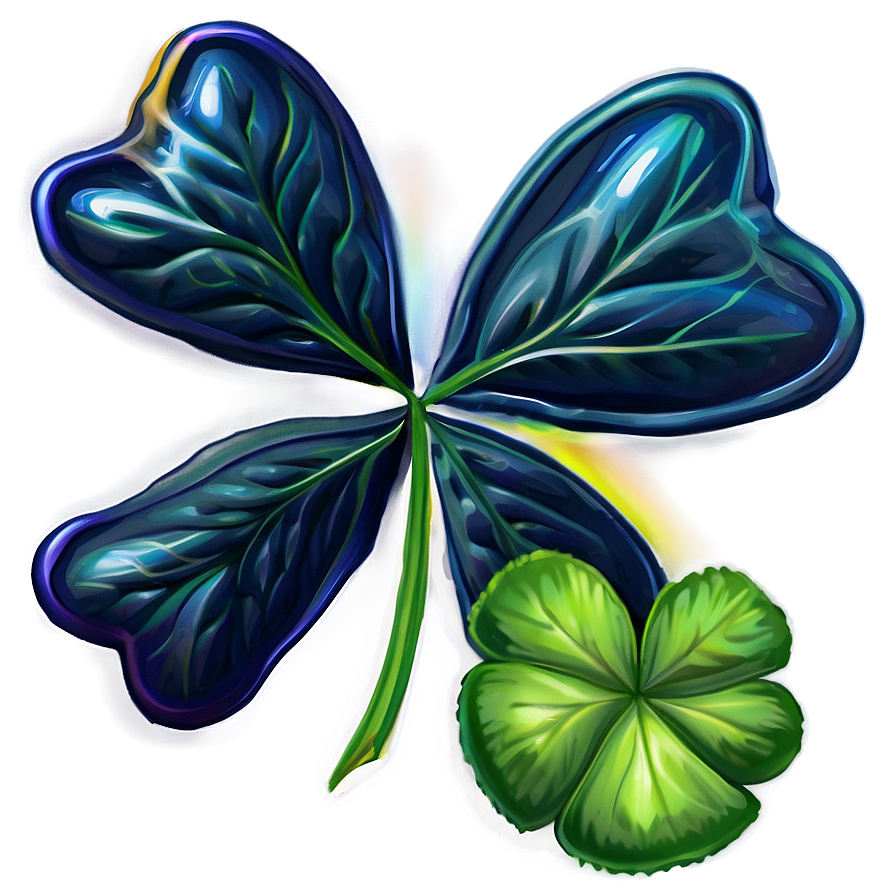 Detailed Four Leaf Clover Png Oww29 PNG Image