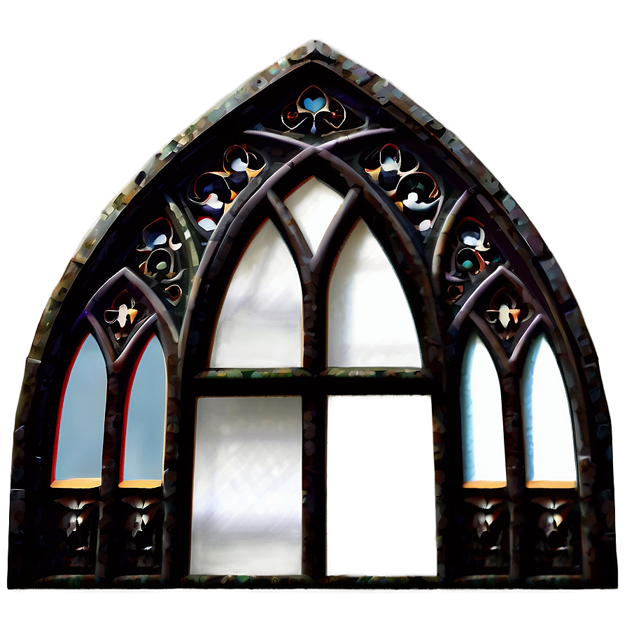 Detailed Gothic Windows Png Wuq63 PNG Image