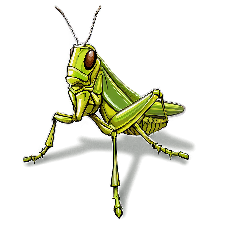 Detailed Grasshopper Drawing Png Ngi1 PNG Image