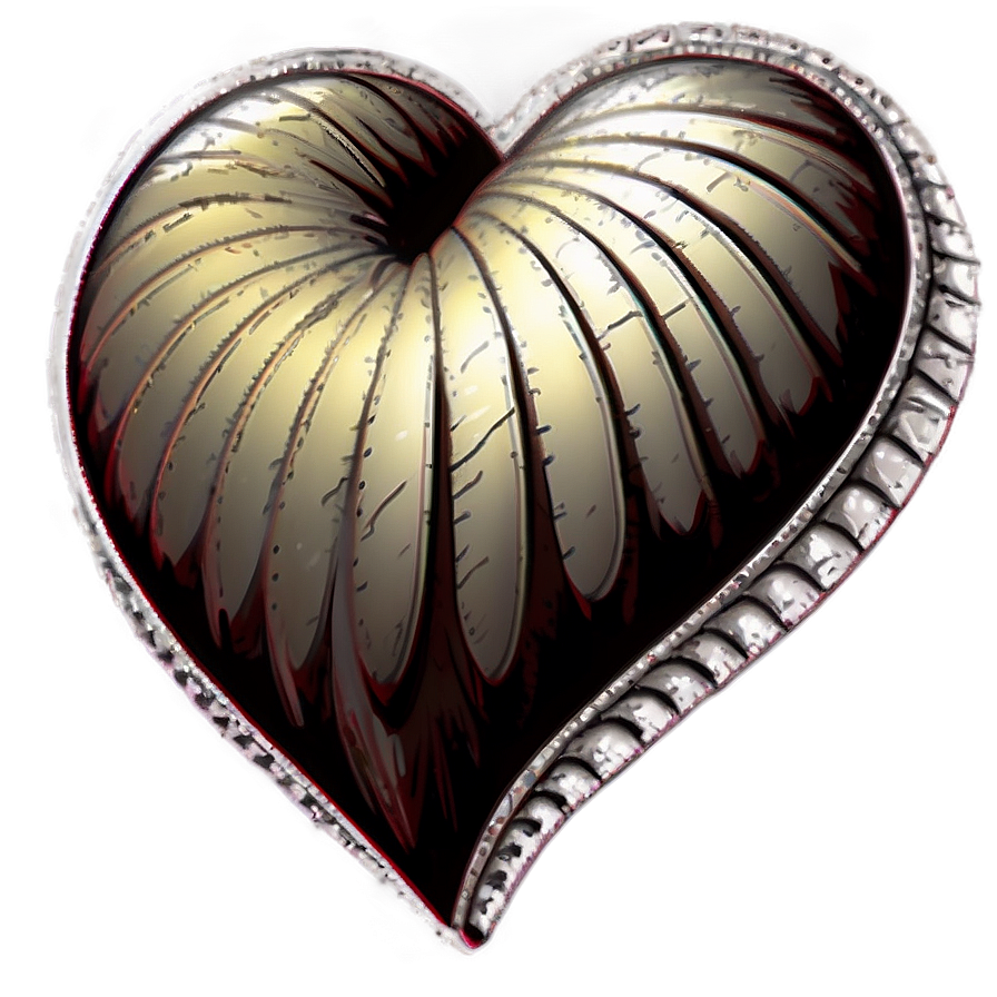 Detailed Heart Drawing Png Bbq PNG Image