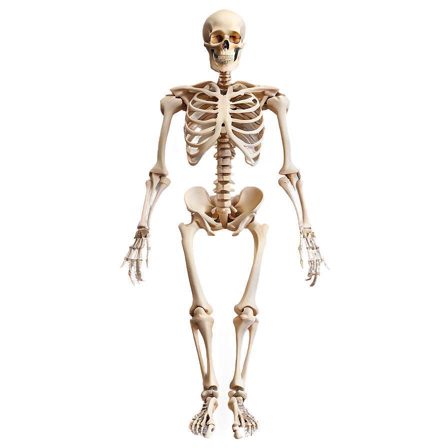 Detailed Human Anatomy Skeleton Png 06262024 PNG Image