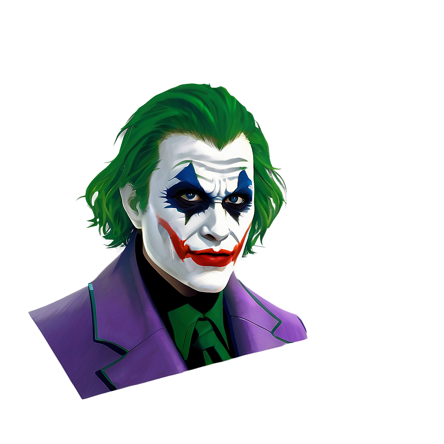 Detailed Joker Face Makeup Png Wsv23 PNG Image