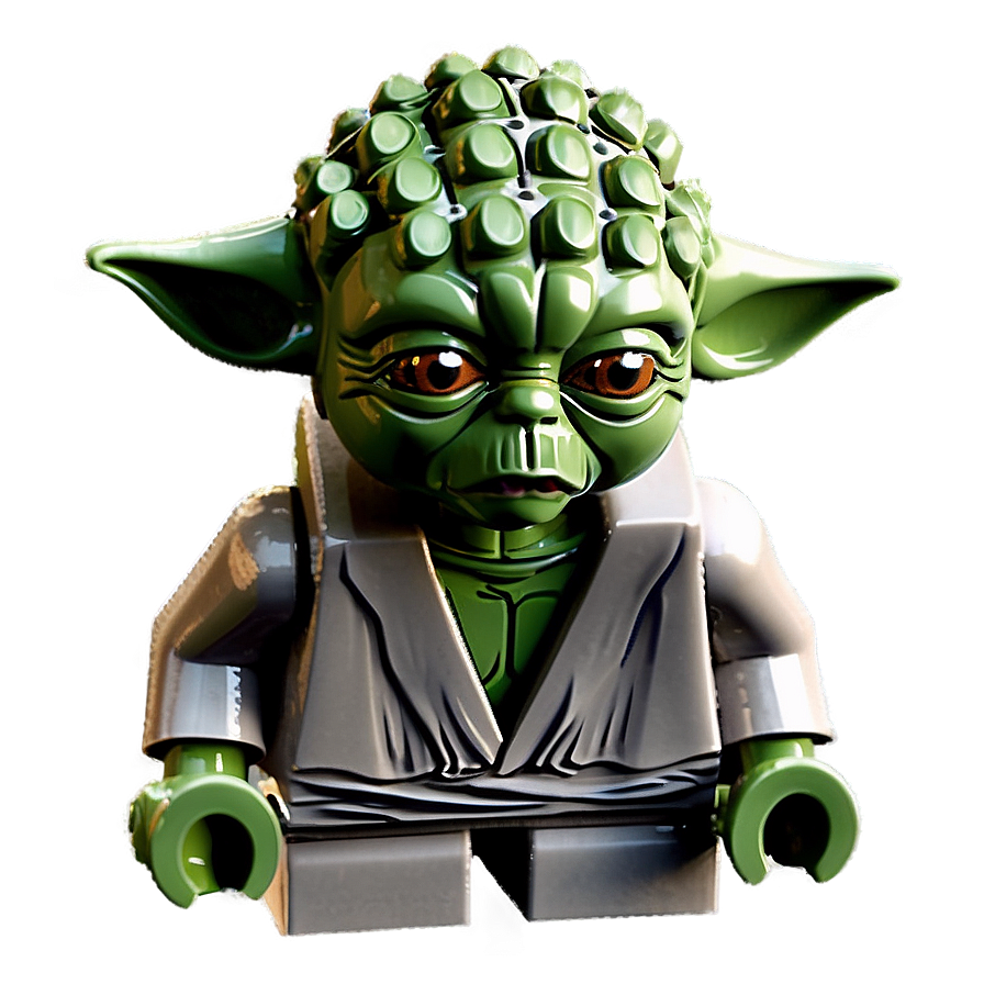 Detailed Lego Yoda Model Png Gih42 PNG Image