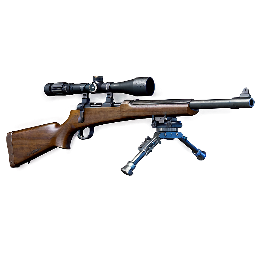 Detailed M1 Garand Sniper Png Fkw PNG Image