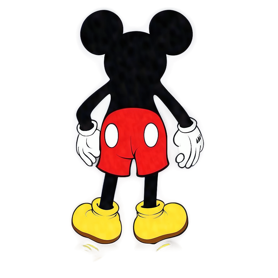 Detailed Mickey Mouse Silhouette Png Mol98 PNG Image