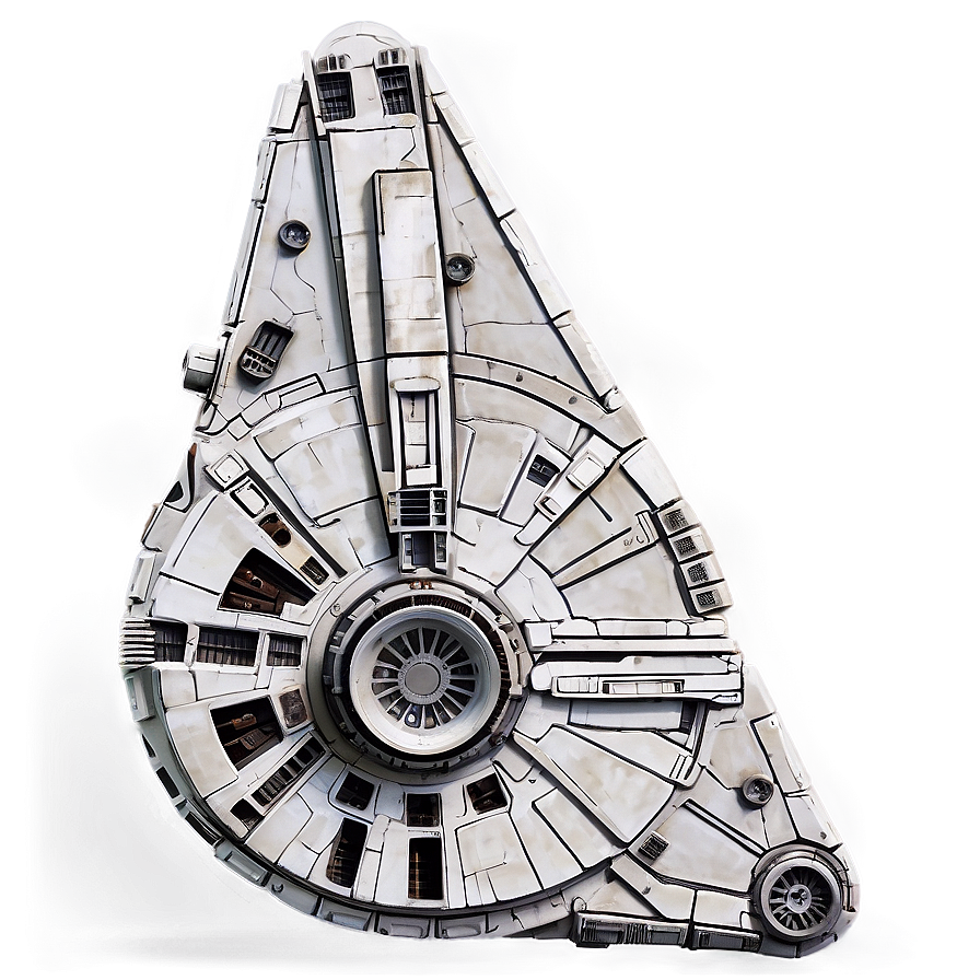 Detailed Millennium Falcon Model Png 28 PNG Image