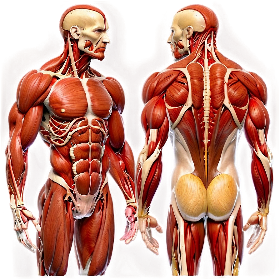 Detailed Muscular System For Medical Students Png 06212024 PNG Image