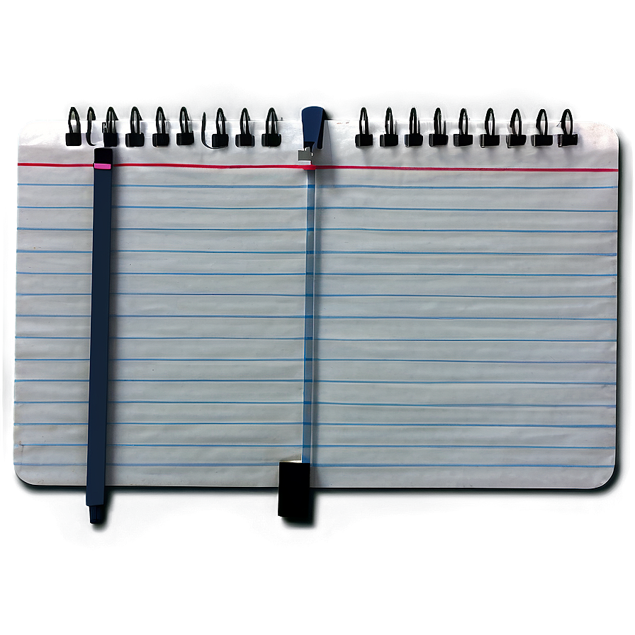 Detailed Notebook Paper Png Guh PNG Image