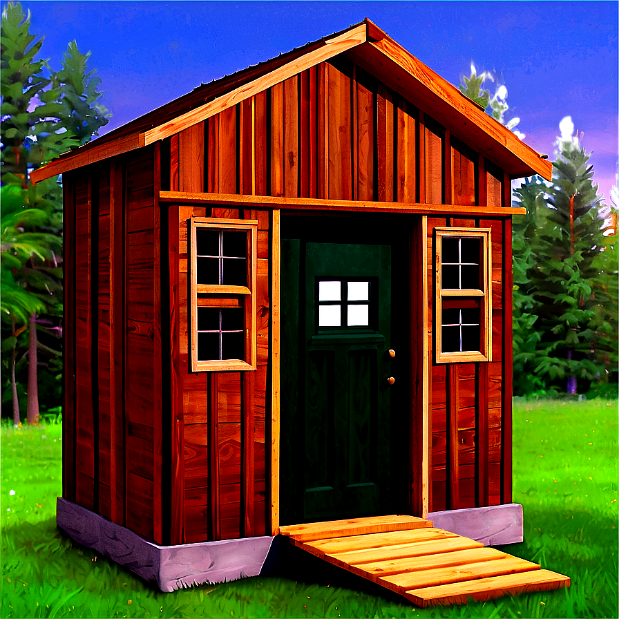 Detailed Outhouse Construction Plan Png Squ56 PNG Image