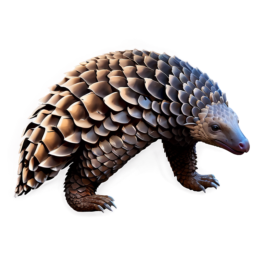 Detailed Pangolin Drawing Png 33 PNG Image