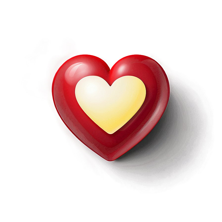 Detailed Red Heart Emoji Png 83 PNG Image