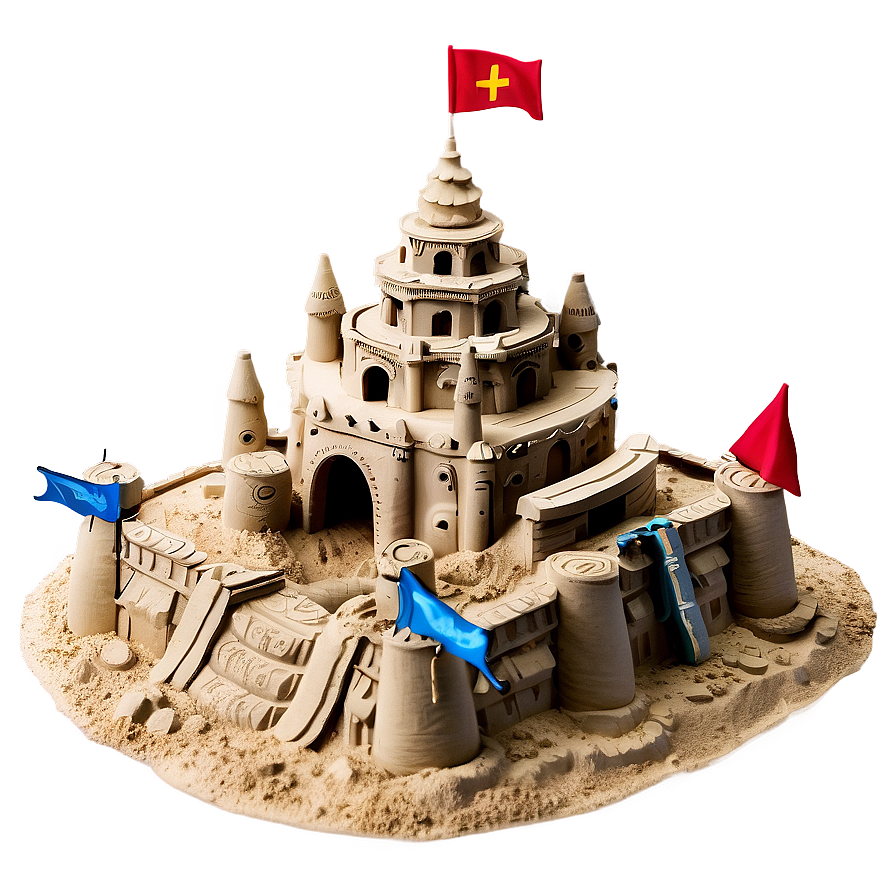 Detailed Sandcastle Png Dme25 PNG Image