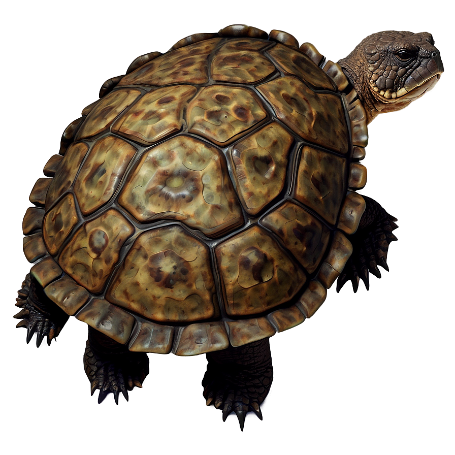 Detailed Snapping Turtle Artwork Png 11 PNG Image