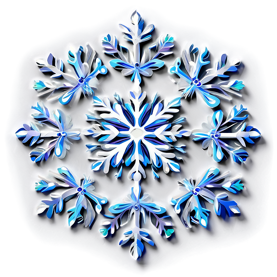 Detailed Snowflake Art Png 77 PNG Image