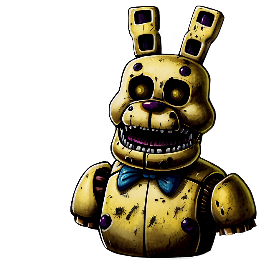 Detailed Springtrap Drawing Png Psg PNG Image