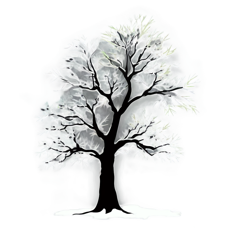 Detailed Tree Silhouette Png 05252024 PNG Image